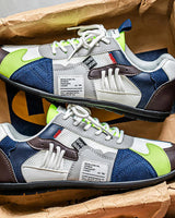 Reinders – Patchwork Turnschuh mit Schnürung in Weiß
