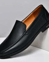 Leon | Exklusive Premium Lederhalbschuhe in Schwarz