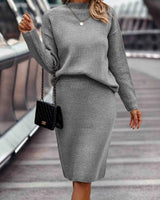 Teli | 2-Teiliges Set aus Pullover und Rock in Grau