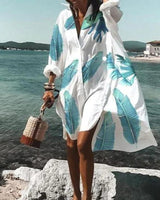Karissa | Sommerkleid - Stilvoll und herrlich bequem in Blauer Druck