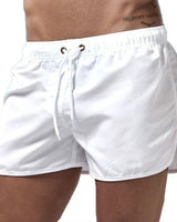 Branek - Schnelltrocknende Badeshorts in Weiß