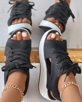 Layla - Schnürschuhe in Schwarz