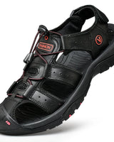 Liam - Geschlossene Trekking Sandalen in Schwarz