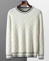 Kaschmirpullover für Männer in Weiß