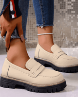 Jasha – Loafer Mit Runder Spitze Und Rutschfester Sohle in Beige