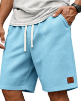 Garenix - Strukturierte Athleisure-Shorts in Himmelblau