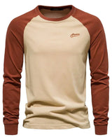 Lambert | Longsleeve mit Raglanärmeln in Khaki