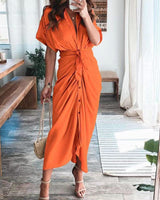 Julia - Luxuriöses Abendkleid für jeden Anlass in Orange