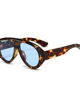 SkyForge - Klobige Pilotenbrille in Havanna-Blau