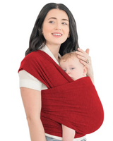 Rückenunterstützende Babytrage - CuddleWrap in Rot