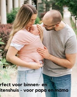 Rückenunterstützende Babytrage - CuddleWrap in Rosa
