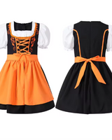 Klara | Kinder Dirndl-Set für Mädchen in Orange