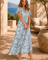 Zuri | Fließendes, schmeichelndes Kleid in Blau