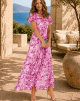 Zuri | Fließendes, schmeichelndes Kleid in Rosa