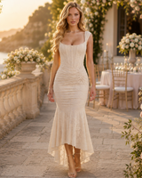 Kamila | Elegantes Kleid mit femininer Taille in Elfenbein