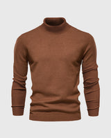 Schmal Geschnittener Rollkragenpullover Für Herren - Dario in Braun