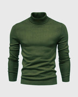 Schmal Geschnittener Rollkragenpullover Für Herren - Dario in Grün