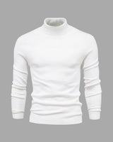 Schmal Geschnittener Rollkragenpullover Für Herren - Dario in Weiß