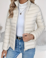 Valeria | Leichte Steppjacke mit zeitloser Eleganz in Gebrochenes Weiß