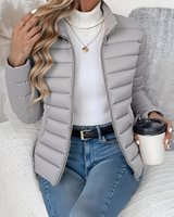 Valeria | Leichte Steppjacke mit zeitloser Eleganz in Grau