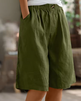 Nora | Sommer-Shorts in Armeegrün