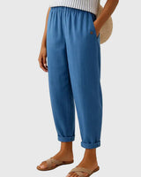 Nerija - Bequeme Und Stilvolle Hose in Blau
