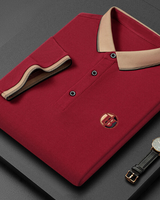 Domantas - Klassisches Polo T-Shirt in Rot