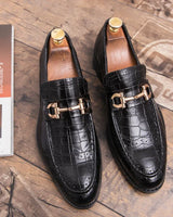 Stellan - Premium-Loafer mit Schnalle in Schwarz
