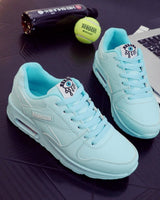 Stilvolle Vegane Leder Damen Sneakers - Valencia in Hellblau