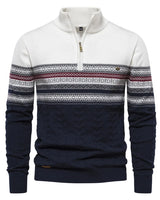 Herrenpullover mit Rundhalsausschnitt - PHILIP in Weiß