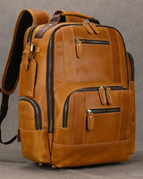 SummitCarry – Vintage Reiserucksack Aus Rindsleder in Hellbraun
