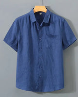 Harper - Polohemd mit Knopfleiste in Blau