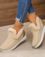 MARLA | Kuschelwarme & Rutschfeste Winter-Schuhe für Frauen – Elegant. Sicher. Bequem in Apricot