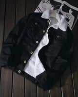Nordwind™ Jeansjacke mit Ultra-Weichem Thermofutter / Der Winter Hat Keine Chance Gegen Dich! in Schwarz
