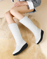 Althea™-Stiefel mit Fleecefutter und Wärmeisolierung – für warme, stabile und geschützte Füße im Winter. in Weiß