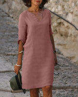 Sara - Stylisches Sommerkleid in Rosa