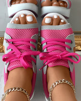Layla - Schnürschuhe in Rosa