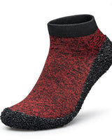 TrailSole – Barfuß Trail Socken Schuhe in Rot