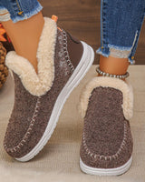 MARLA | Kuschelwarme & Rutschfeste Winter-Schuhe für Frauen – Elegant. Sicher. Bequem in Kaffeebraun