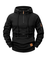 Mason – Sportive Zip-Hoodie in Schwarz