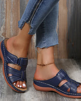 Amelia - Offene Freizeit Sandalen in Dunkelblau