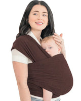 Rückenunterstützende Babytrage - CuddleWrap in Braun