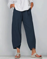 Matilda | Weite Hosen in Tiefblau
