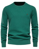 Unifarbener Pullover für Männer - GREG in Grün