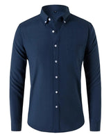 Gherasim – Elegantes Oxford-Hemd in Marineblau