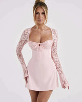 Bailo | Iconic Elegantes Bodycon Spitzenkleid in Rosa