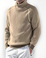 Jarrett - Pullover mit Kragen in Khaki