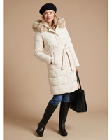 Serafina | Damen Puffer Winterjacke mit Kapuze und Wärme Begleiter in Weib
