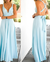 Maribel | Multiway-Wickelkleid in Himmelblau