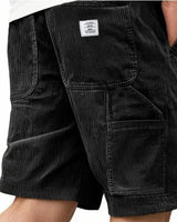 Lucas - Veredelte Cargoshorts in Schwarz
